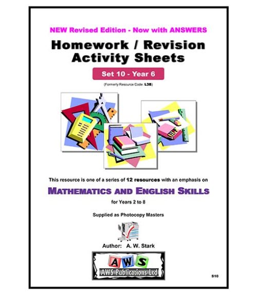 S10:  Mathematics & English Activity Sheets - Set 10 / Year 6