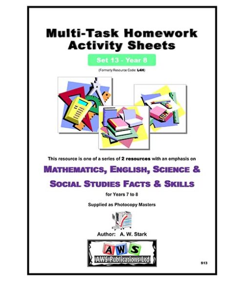 S13:  Multi-Task Activity Sheets - Set 13 / Year 8