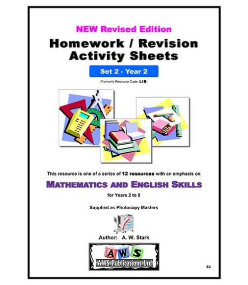 S2:  Mathematics & English Activity Sheets - Set 2 / Year 2