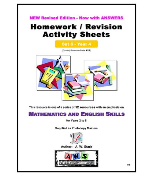 S6:  Mathematics & English Activity Sheets - Set 6 / Year 4