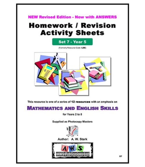 S7:  Mathematics & English Activity Sheets - Set 7 / Year 5