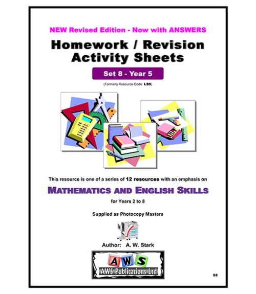 S8:  Mathematics & English Activity Sheets - Set 8 / Year 5